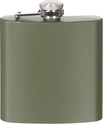 Zakfles/Platvink legergroen/olijf 6 OZ/170 ml