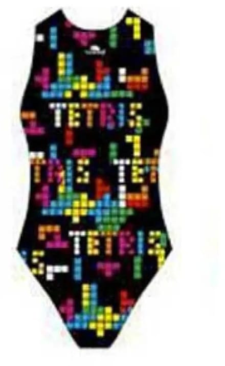 Turbo Tetris Zwemkleding Zwart M Vrouw