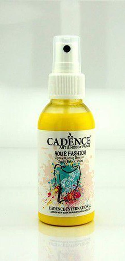 Cadence Fashion Spray Fabric Paint 100 ml Lemon Yellow