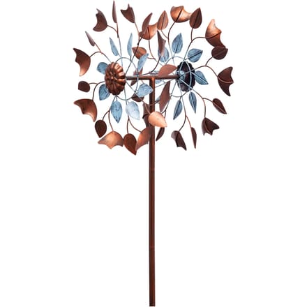 Windvanger HQ Metal Wind Spinner: Copper Leaf Duett 110223 Brons 36 x 122 cm