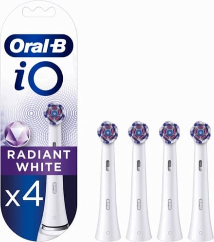 Oral B iO Radiant White Opzetborstels - 4 stuks