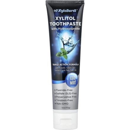 Xyloburst, Xylitol Toothpaste, Cool Mint, 4 oz (113 g) white