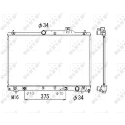 Radiator, motorkoeling NRF 53705