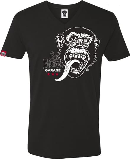 Gas Monkey Garage T-shirt Big Monkey Stars Black