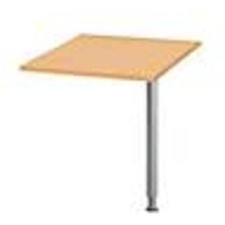 Schäfer Shop Genius Verbindingsplaat, B 800 x D 800 mm, beuken/blank aluminium
