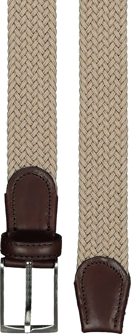 LINDENMANN elastische heren riem - beige