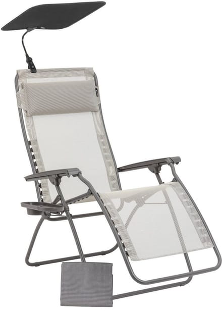 Lafuma - Zen Edition - Zero-Gravity relaxstoel - 3 GRATIS accessoires - Inklapbaar - Verstelbaar - Batyline® Iso - Beige Seigle