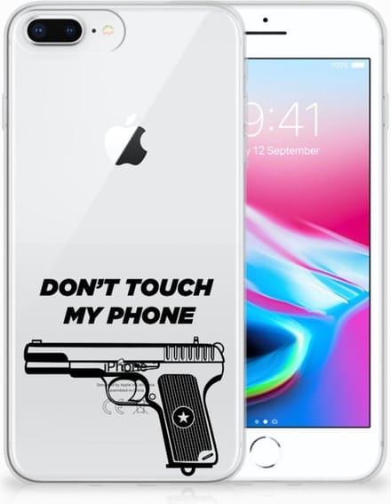 Apple iPhone 7 Plus | 8 Plus Silicone-hoesje Pistol DTMP