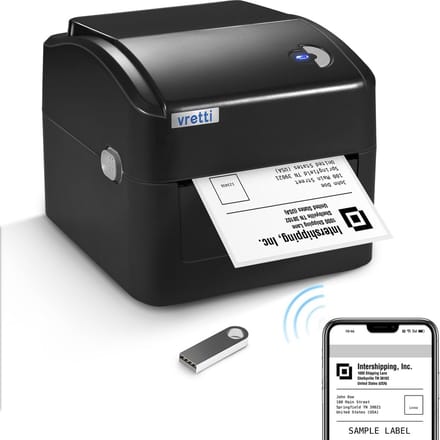 Thermische Labelprinter 4x6 Inch - Compatibel met Windows, Mac OS en Linux