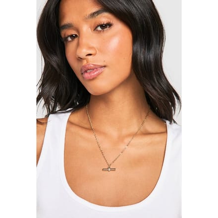 boohoo Dames Gouden T-bar ketting