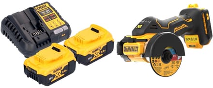 DeWalt DCS 438 P2 accu multimaterialensnijder 18 V 76 mm borstelloos + 2x accu 5.0 Ah + lader
