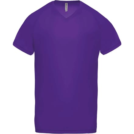 PROACT® Heren-sport-t-shirt V-hals PA476 - Violet - M