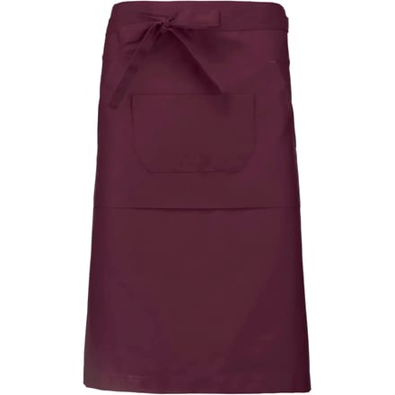 Kariban Polykatoen lang schort K897 - Wine - One size