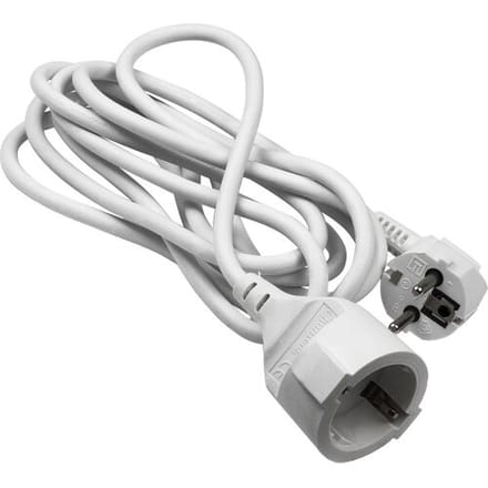 Q-Link verlengsnoer - randaarde - 2500W - 3 x 1.5 mm� - 3 m - wit