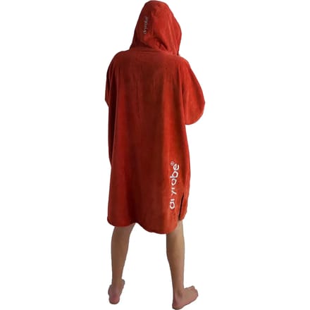 Dryrobe Fullzip Towel Robe Organic Cotton Surf Poncho oranje