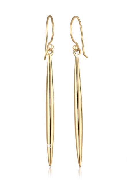 Elli - Oorbellen - Dames Geo Staaf Minimal Basic in 925 Sterling Zilver Verguld - Dames