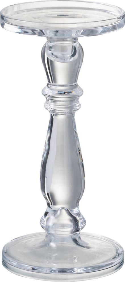 J-Line kandelaar Leti - glas - transparant - medium