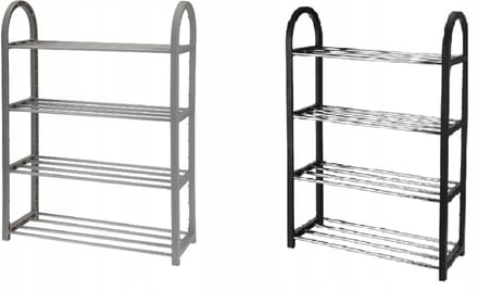 Schoenenrek 4 laags 50x65x18.5cm 2 assorti kleur