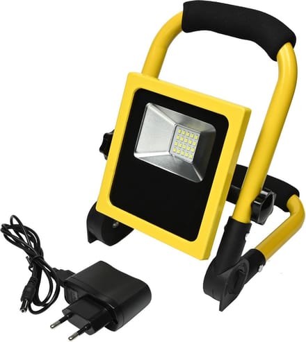 Hofftech Inklapbare en oplaadbare led-straler - 10W - 20 SMD leds - Weerbestendig - 6400k wit licht