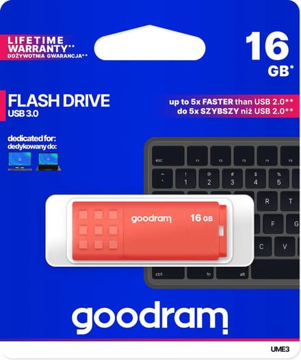 GOODRAM Pendrive GoodRam UME3 UME3-0160K0R11 (16GB USB 3.0) - 16GB - USB-stick