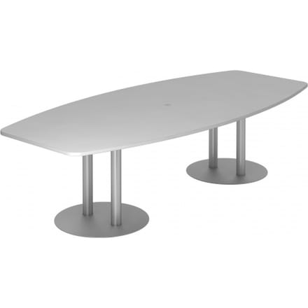 KARAT S 28 S - Karat Grijs met voetstuk / Zilver 280 x 130