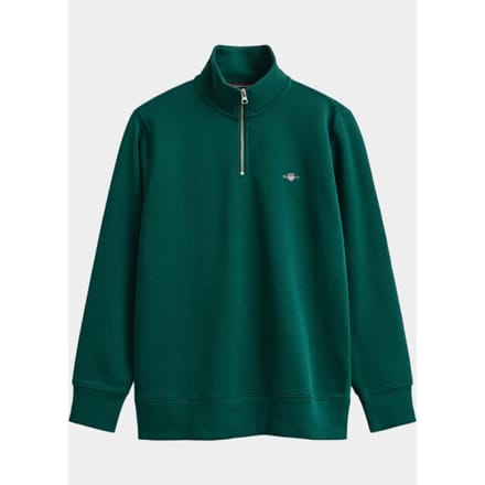 Gant Half zip sweater heren shield sweatshirt met korte r 2008005/373
