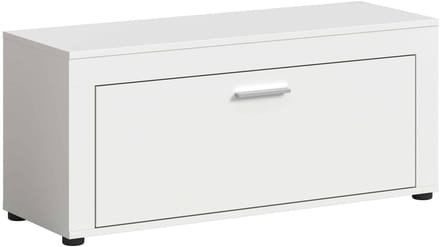 Jam kledingkast bank wit melamine - 35x100x44cm