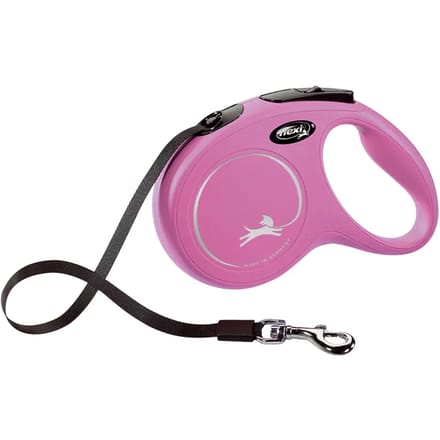 Flexi New Classic Tape - Hondenriem - Roze - M - 5 m