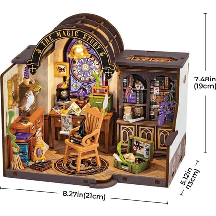Robotime Rolife The Magic Study | Miniatuurhuisje | DG166 | Knutselen | Bouwpakket | Hobby | Creatief
