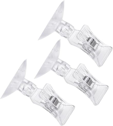 Ronte - Aquarium accessoire set: 3x heldere zeewier zuignap clips