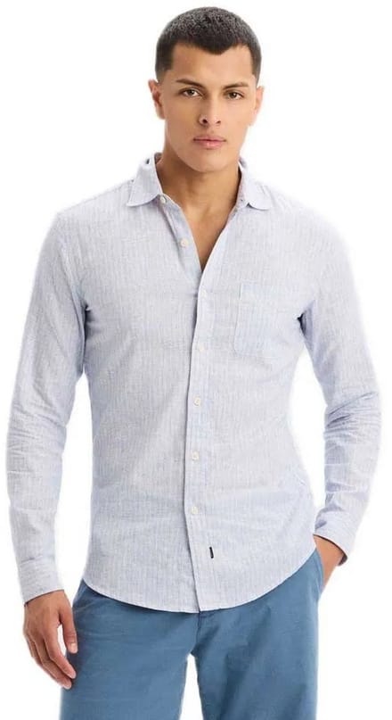 Dockers Slim Original Overhemd Met Lange Mouwen Grijs M Man