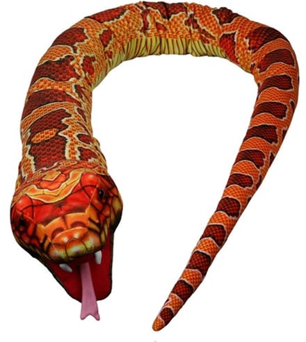 The Puppet company Handpop slang oranje gevlekt 170cm