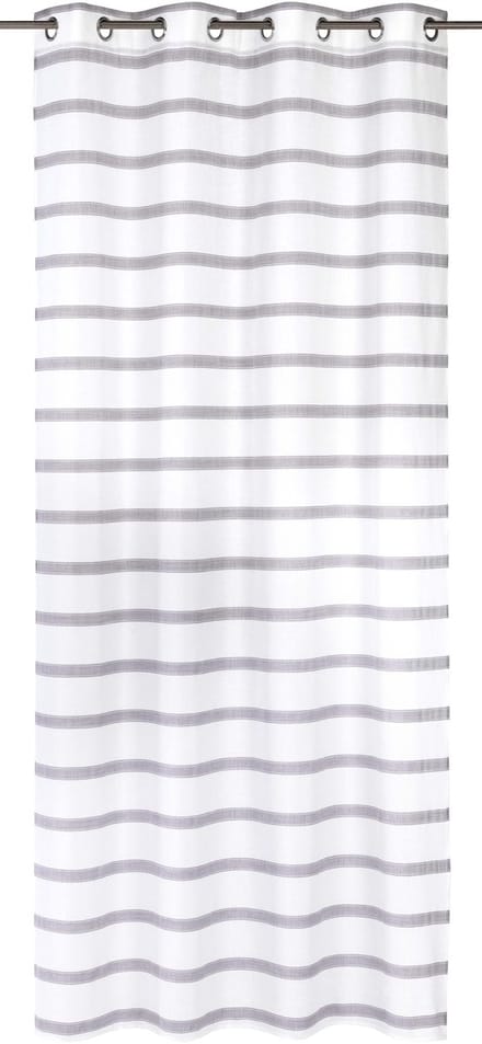 Elbersdrucke Gordijn met oogjes Ida 255x140 cm grijs semi-transparant