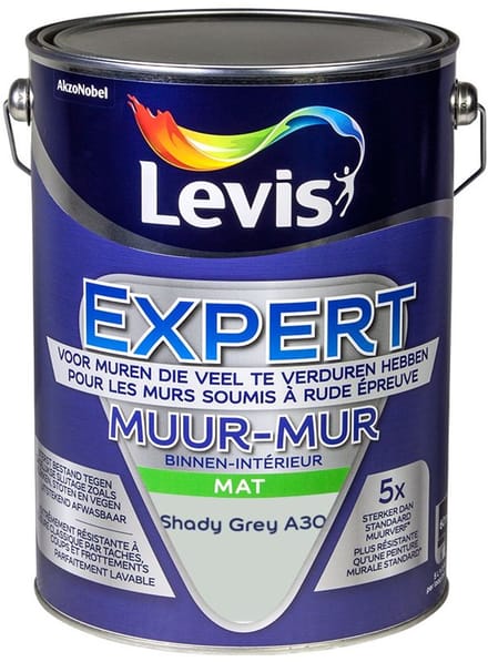 Levis - Expert Muur Binnen Mix - Shady Grey A30 - Mengverf - 5 L