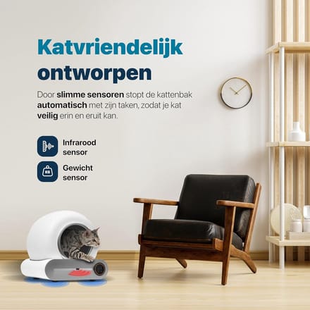Automatische Kattenbak - Kattenbak Automatisch - Automatic Litter Box - Automatisch Kattenbak