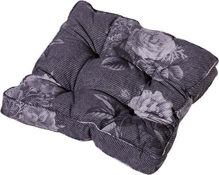Madison matraskussen florance Denim flower 47x47 cm - grijs