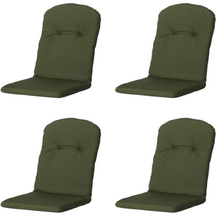 Madison - Kuipstoelkussen Hoge Rug Panama green - Ca. 96x45 cm - Set van 4
