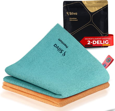 Silva Microvezeldoekjes - Schoonmaakdoekjes 38x35 - Vaatdoek - 2 stuks