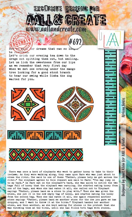 Aall & Create clearstamps A6 - African voices