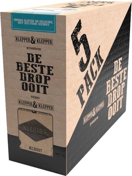 Klepper & Klepper De beste drop ooit mild zout 5 zakjes x 200 gram