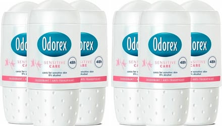 Odorex Deo Roller - Sensitive Care - Voordeelverpakking 6 x 50 ml