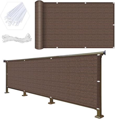 Weerbestendig Privacyscherm 100 x 480 cm voor Balkon en Tuinterras