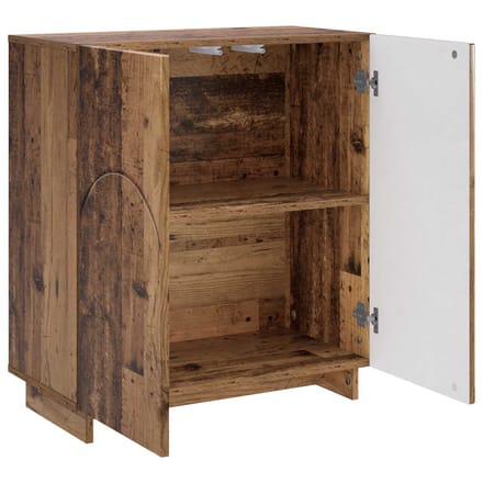 vidaXL - Dressoir - Oud - hout - 67 - x - 34,5 - x - 75 - cm - Bewerkt - hout