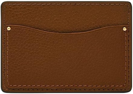 Heren Kaarthouder - Portemonnee Kaarten - Casual Gebruik - Dun Leder Ontwerp - 7 cm - Bruin