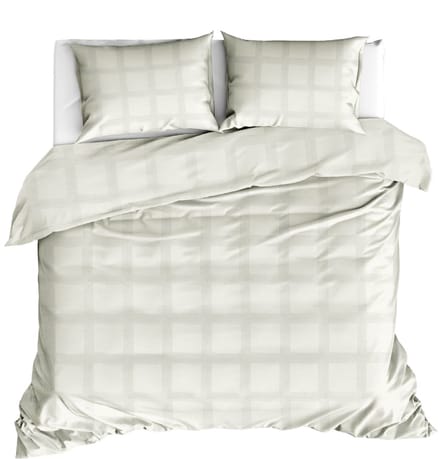 Linolux Dekbedovertrek Quadrant Offwhite 1 persoons
