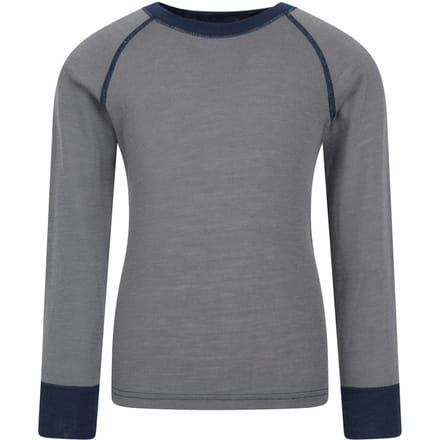 Mountain Warehouse Kinder/Kids Merino II Ronde Hals Base Layer Top (Grijs)