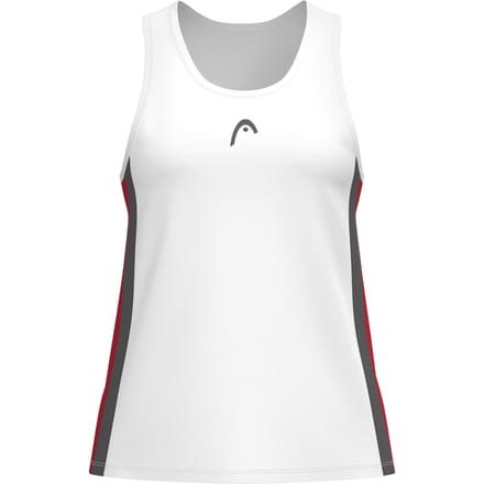 HEAD Club 25 Tech Tanktop Dames-Wit,Rood