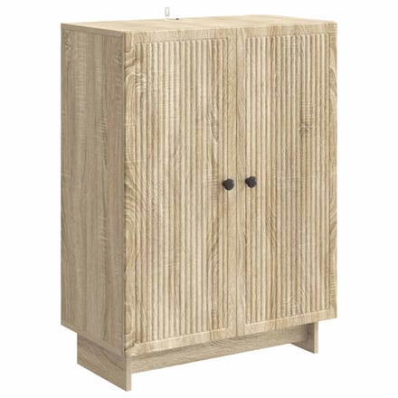 vidaXL - Dressoir - Sonoma - Eiken - 66 - x - 34,5 - x - 90 - cm - Bewerkt - hout