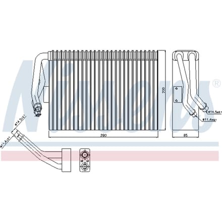 Verdamper, airconditioning NISSENS 92295