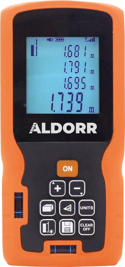 ALDORR Tools - Professionele Laser afstandmeter - Laser Meter - 50 Meter Bereik - Uitgebreide Meetopties